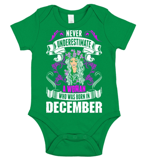Never Underestimate A Woman Who Was Born In Decemb Short Sleeve Baby One-Piece