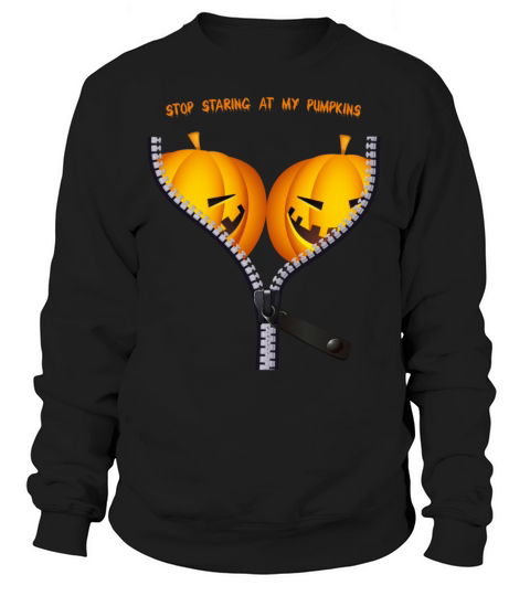 Halloween Costume Pumpkin Funny BOObs Women Shirt Women's Sweatshirt