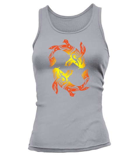 Two Koi Fish Tribal Tattoo Funny Gift Idea Women's Tank Top