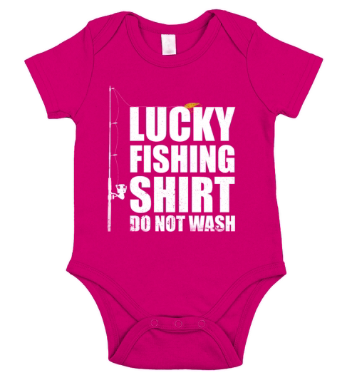 Lucky Fishing Shirt. Funny TShirt Great Gift For Short Sleeve Baby One-Piece