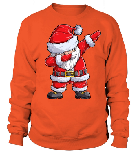 Christmas Shirts for Boys Kids Dabbing Santa Xmas Men's Sweatshirt