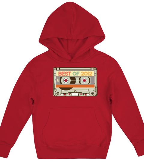 Vintage Cassette Tape Birthday Gifts Retro Born Kids Hoodie