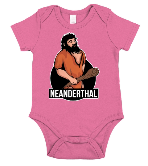 Neanderthal T-Shirt Short Sleeve Baby One-Piece