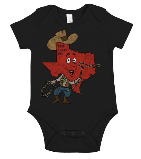 Keep Texas Red Vintage Distressed Short Sleeve Baby One-Piece