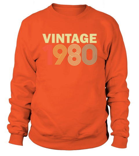 Vintage 1980 gift Men's Sweatshirt
