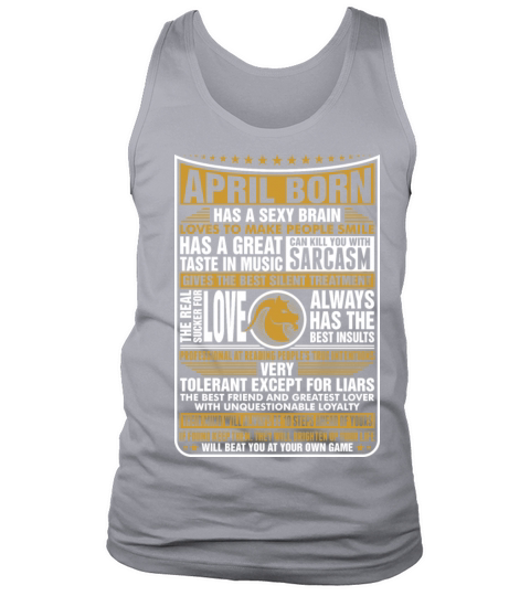 April Capricorn Born Men's Tank Top