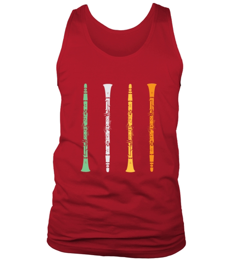 Clarinet Player Clarinetist Retro 70s 80s Gift Tank Top Unisex