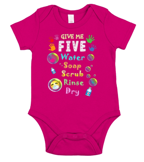 School Teacher Wash Your Hands Back to School Nurse Short Sleeve Baby One-Piece