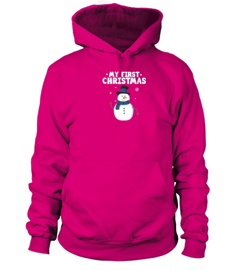 My First Christmas Snowman T Shirt Women's Hoodie