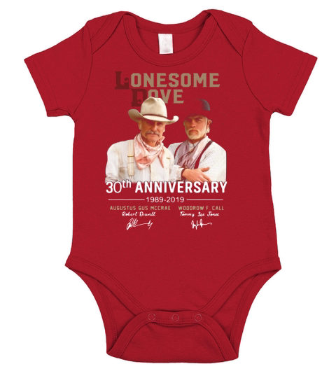 Lonesome dove 30th anniversary 1989-2019 signatures shirt Short Sleeve Baby One-Piece