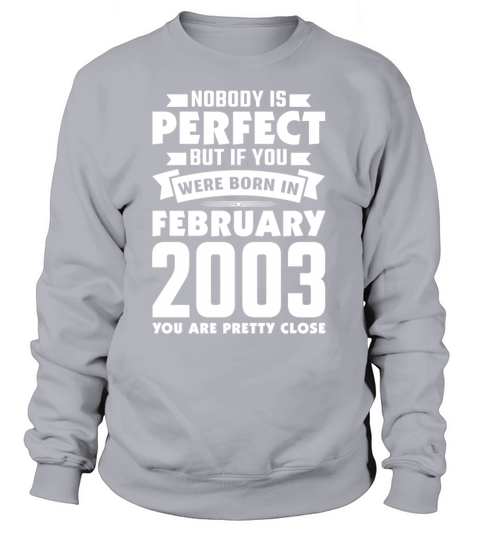 18th Birthday February Gift Vintage 2003 18 Years Women's Sweatshirt