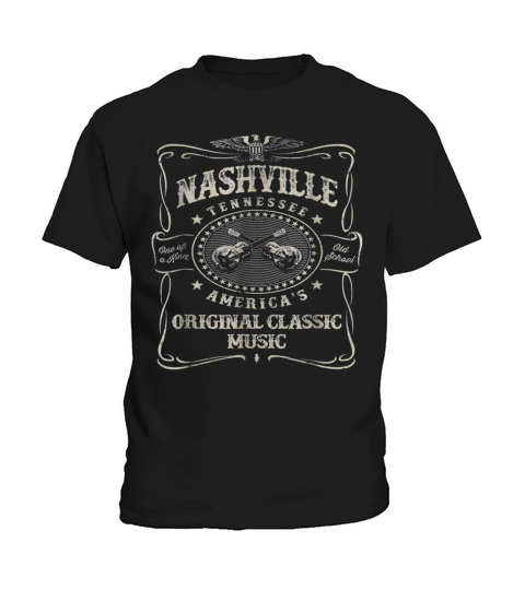Nashville Music City USA Vintage Kids T-Shirt