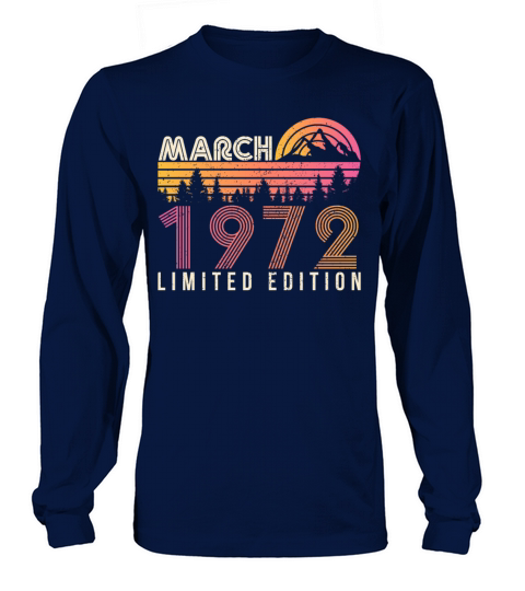 1972 March Vintage Limited Long sleeved Unisex