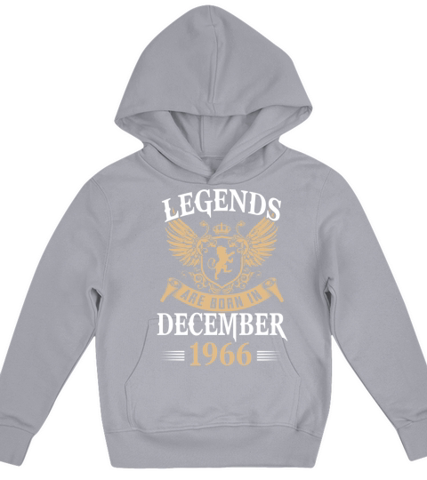 Legends Are Born In December 1966 Kids Hoodie