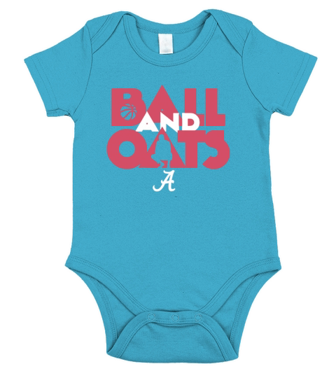 Ball & Oats Licensed by Alabama Basketball Shirt Short Sleeve Baby One-Piece
