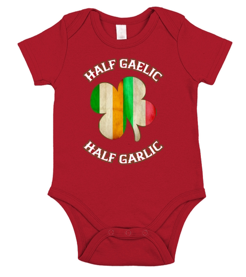 Irish Italian Mens St Patricks Day Short Sleeve Baby One-Piece