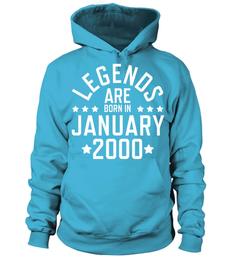 Legends are born January 2000 Men's Hoodie