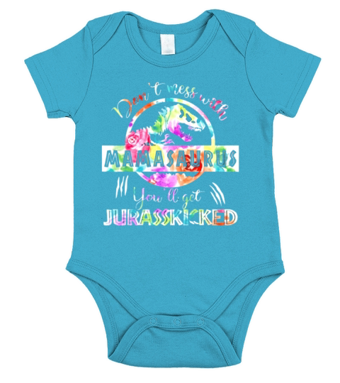 Don&#8217;t Mess With Mamasaurus - Ladies Flowy Tank Short Sleeve Baby One-Piece