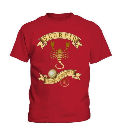 Scorpio October 23 to November 21 Kids T-Shirt