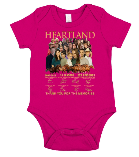 Heartland thank you for the memories signatures Short Sleeve Baby One-Piece