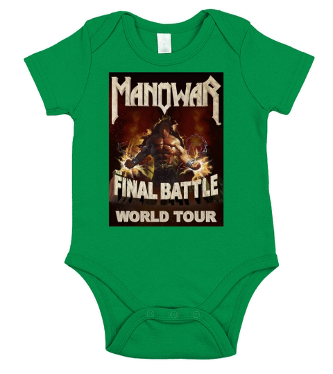 GEMBOK MANO MANOWAR FINAL METAL TOUR Short Sleeve Baby One-Piece