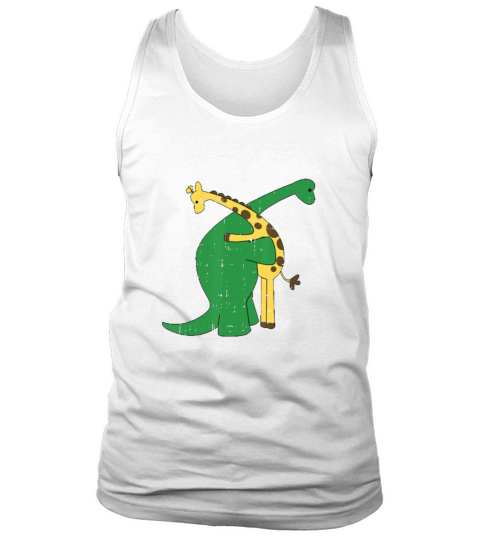 Premium Giraffe Dinosaur Hug Love Dino Animals Safari Halloween Gift shirt Tank Top Unisex