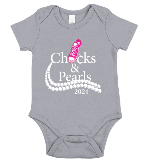 Pink Chucks And Pearls 2021 Basic Short Sleeve Baby One-Piece