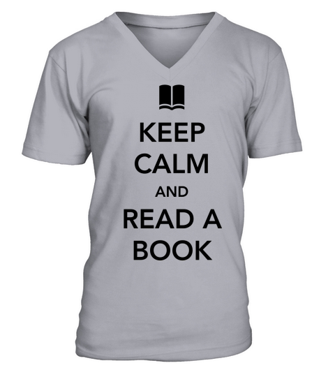 Keep Calm and Read a Book Men's V-Neck T-shirt
