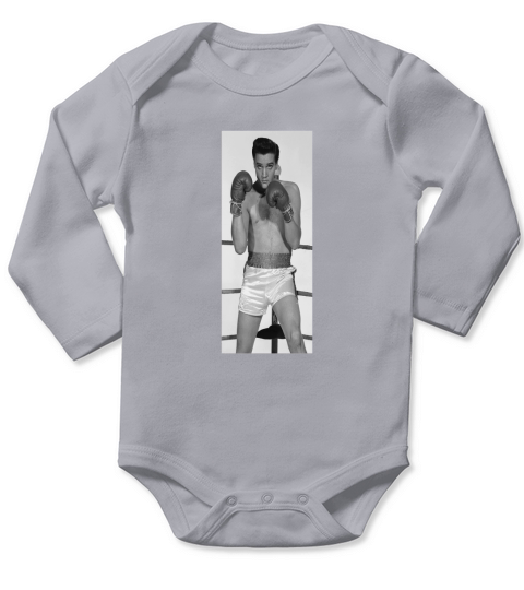 elvis boxing Long Sleeve Baby One-Piece