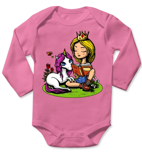 Unicorn Princess Long Sleeve Baby One-Piece