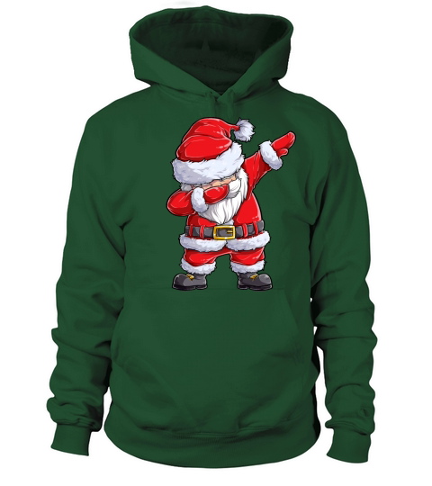 Christmas Shirts for Boys Kids Dabbing Santa Xmas Women's Hoodie