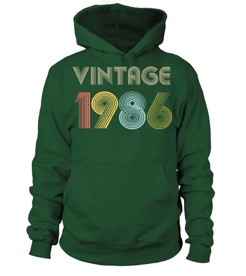 35th Birthday Vintage Shirt Born In 1986 Gift Tee Men's Hoodie