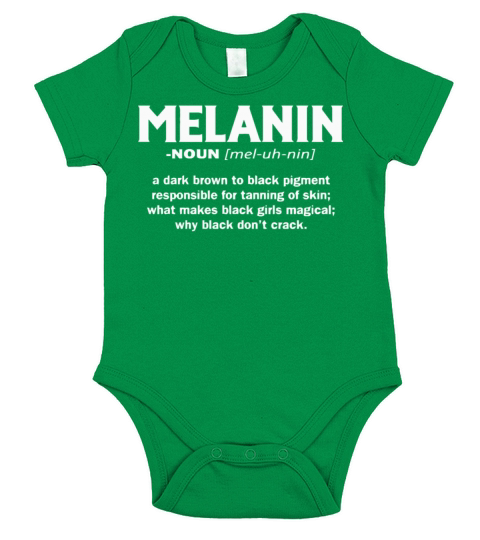 Melanin a dark brown to black pigment responsible Short Sleeve Baby One-Piece