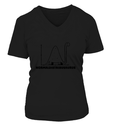 Normaldistribusaurus Normal Distribution II Gift Women's V-Neck T-shirt