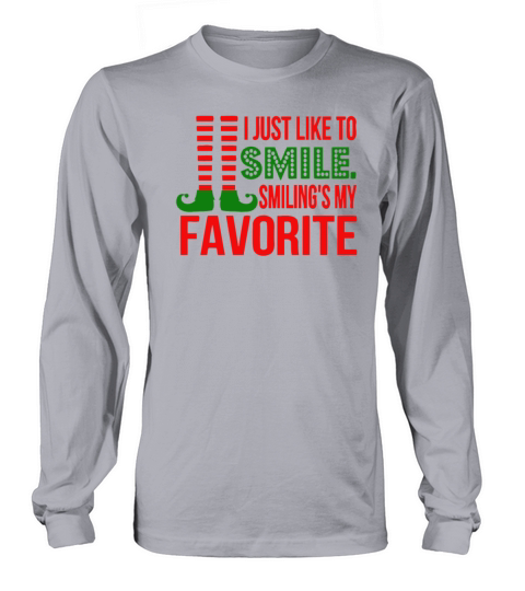 funny christmas smile Men's Long Sleeve