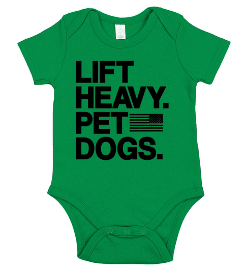 Lift Heavy Pet Dogs Gym Short Sleeve Baby One-Piece