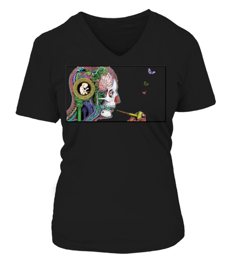 hallucination V-neck T-Shirt Woman