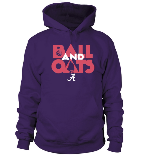 Ball & Oats Licensed by Alabama Basketball Shirt Women's Hoodie