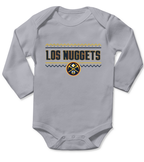 Los Nuggets Logo Long Sleeve Baby One-Piece