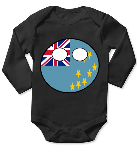 Countryball Laenderball Land Heimat Tuvalu Long Sleeve Baby One-Piece