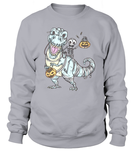 Halloween Dinosaur Trex Skull Gift demon Men's Sweatshirt