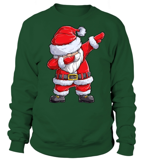 Christmas Shirts for Boys Kids Dabbing Santa Xmas Women's Sweatshirt