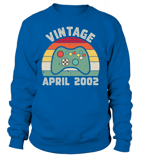 Vintage April 2002 birthday gamer gift Women's Sweatshirt