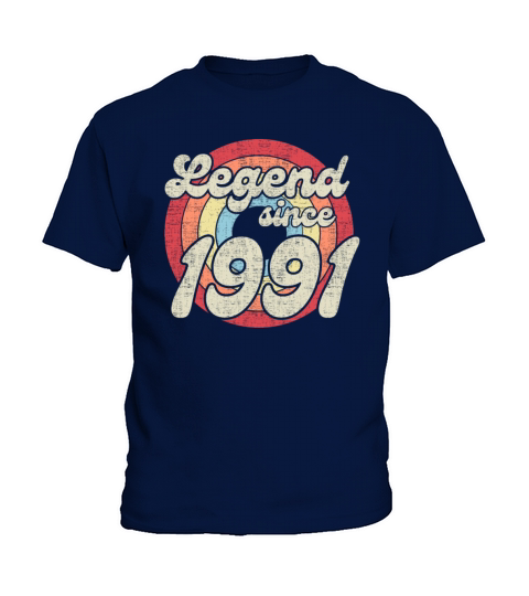 30th Birthday Legend Since 1991 Retro Kids T-Shirt