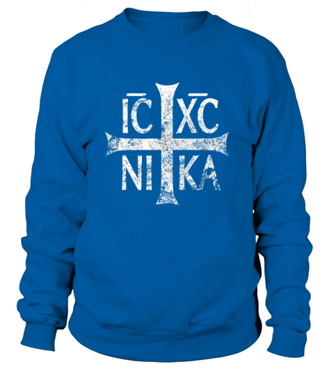 Ic Xc Nika Cross Eastern Christian Greek Gift Tee Men's Sweatshirt