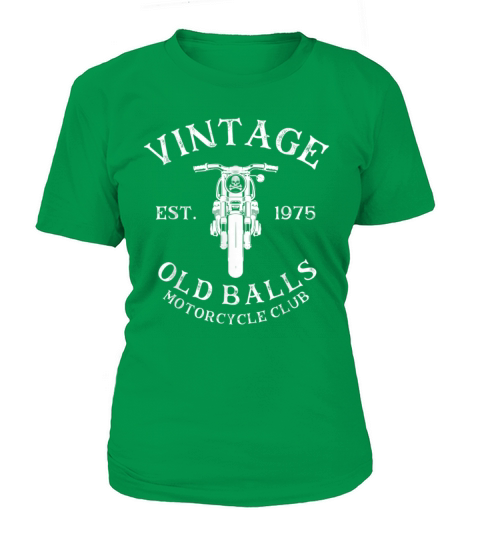 Mens Vintage 45th Birthday Est 1975 Old Balls Moto Women's T-Shirt