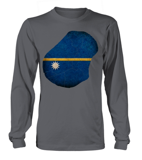 Nauru Flag Map Women's Long Sleeve