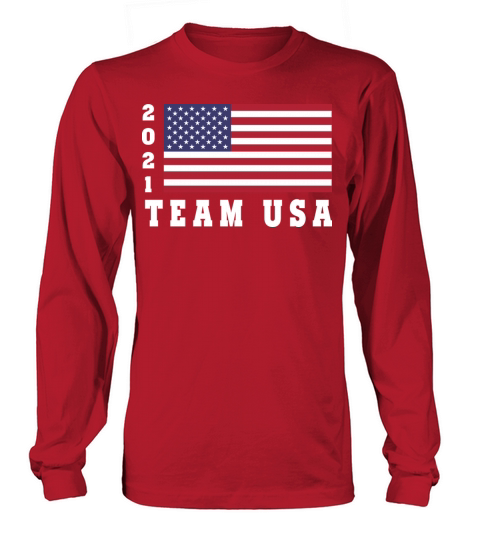Team USA 2021 Flag Summer Olympics Games Men's Long Sleeve
