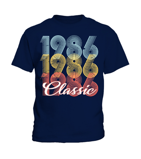Classic Vintage 35th birthday Shirt Born In 1986 Kids T-Shirt