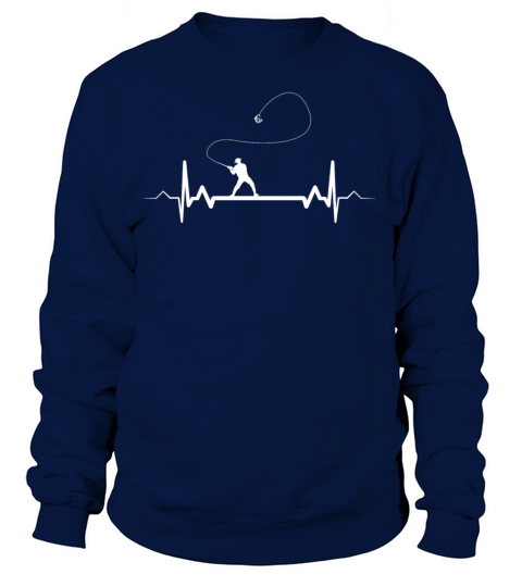 Fishing Heartbeat - Fly Fishing Fisherman Gift Women's Sweatshirt